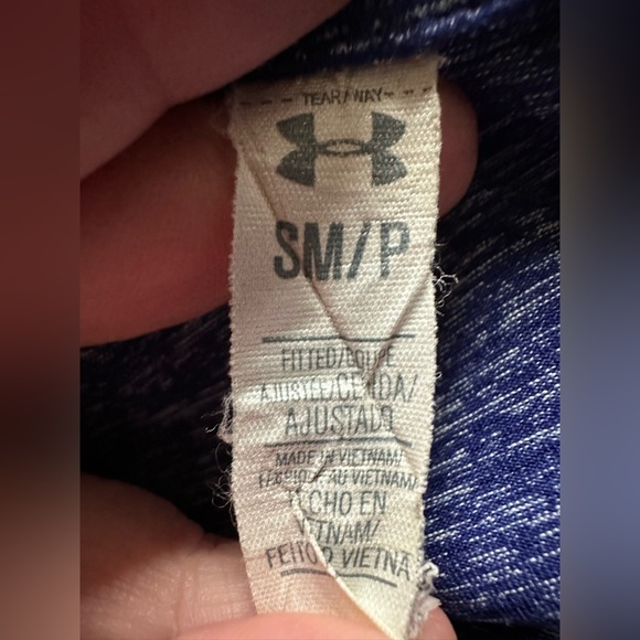 Under Armour Blue Sleeveless Zip-Up Vest- size Small - Picture 4 of 6